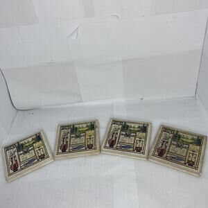 Set Of 4 Absorbent Stone Coasters FORE Life Is Short Play 18 See Pictures